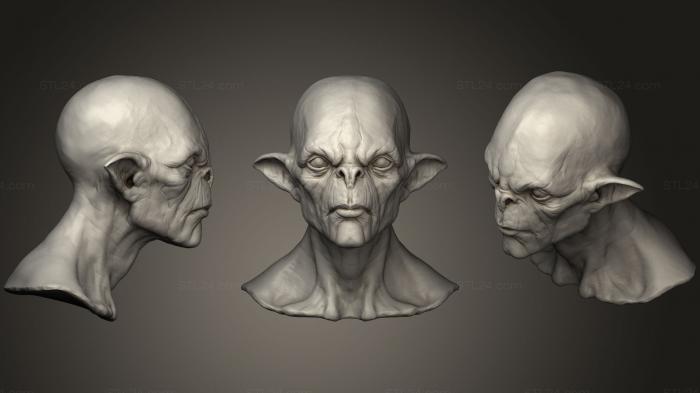 Alien Head Sculpt 1